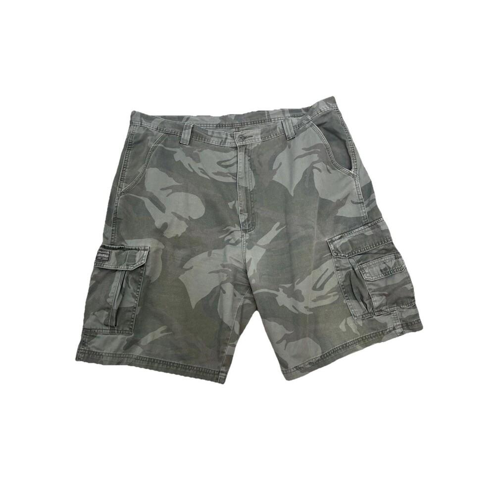 Wrangler Originals Camo Cargo Shorts Men's 40 Skater Y2K Vintage Grunge Read